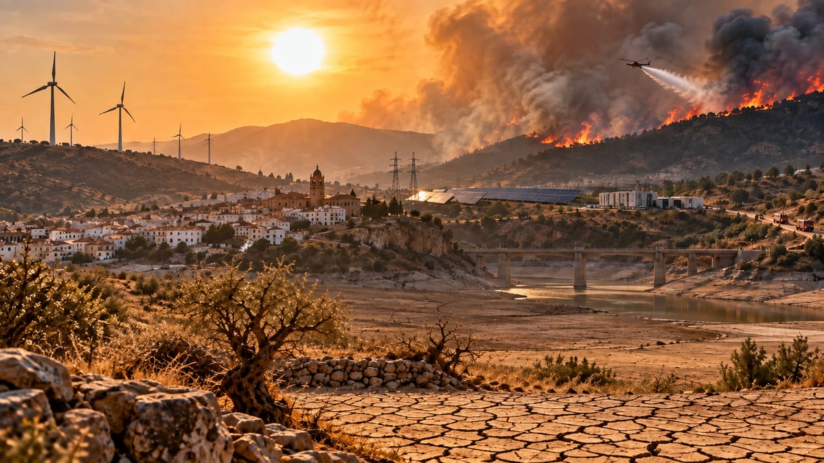 Fotografía que ilustra la noticia: El calor extremo de 2026 fuerza la sexta interrupción industrial en dos meses y eleva a 5.485 las muertes atribuibles en España